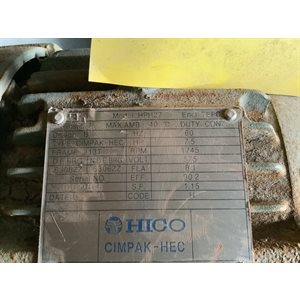 MOTEUR ELECTRIQUE HICO 7.5HP 575V