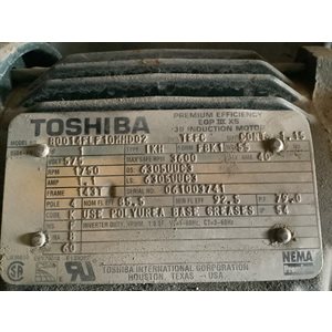 MOTEUR ELECTRIQUE TOSHIBA 1HP 575V