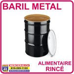 CONTENANT 0210L - BARIL MÉTAL OUVERT RINCE