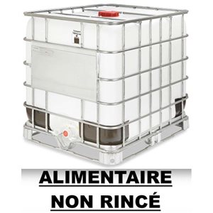 CONTENANT 1000L IBC NON-RINCE RÉSIDU ALIMENTAIRE