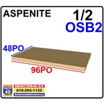 ASPENITE 1 / 2 X 48 X 96 PO - OSB2 (COIN NOIR)