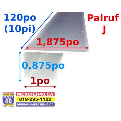 PALRUF MOULURE - J DE PVC - 10PI 48 / BTE 43911