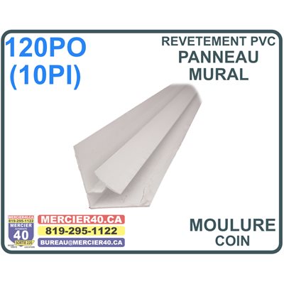 MOULURE PANNEAU MURAL-COIN INTERIEUR ARRONDI INR12