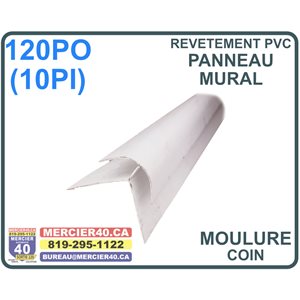 MOULURE PANNEAU MURAL-COIN EXTERIEUR ARRONDI EXR12