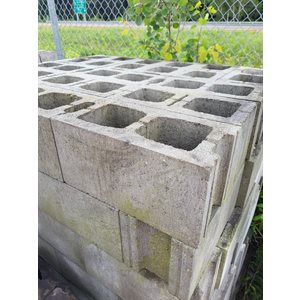 BLOC CREUX GRIS USAGÉ 8PO
