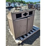 MOBILIER REPLAST - POUBELLE 3 SECTIONS BEIGE